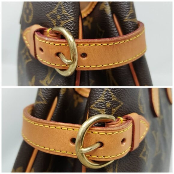 Louis Vuitton Batignolles Horizontal Monogram Canvas Leather Tote Bag Authentic - Picture 8 of 15